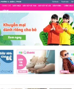 Website bán hàng đồ trẻ em Baby Shop