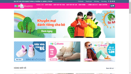 Website bán hàng đồ trẻ em Baby Shop