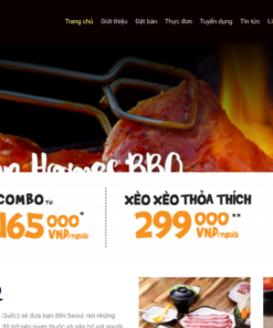 Website nhà hàng buffe BBQ