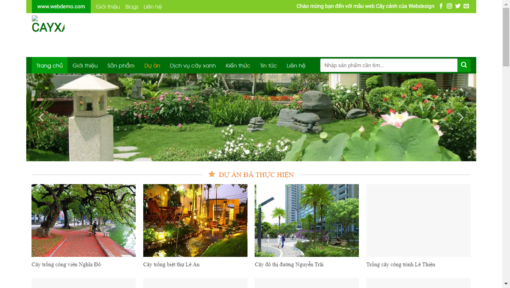 Website doanh nghiệp bán cây xanh