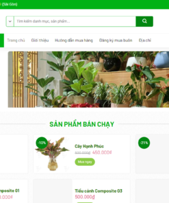 Website doanh nghiệp bán cây xanh MS3