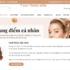 Website dịch vụ dạy trang điểm