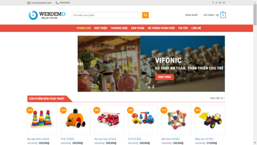 Website bán đồ chơi