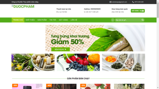 Website bán dược phẩm