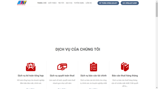 Website giới thiệu công ty kế toán