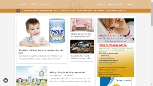 Website tin tức Happymomvn.com