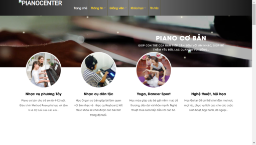 Website shop bán hàng piano