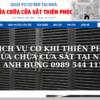 Website dịch vụ sửa cửa sắt MS3