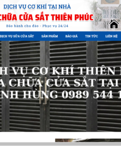 Website dịch vụ sửa cửa sắt MS3