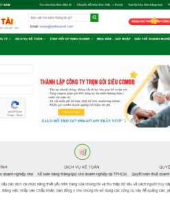 Website dịch vụ kế toán Tân Thuế Việt