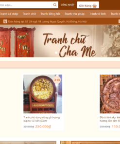 Website bán tranh gỗ