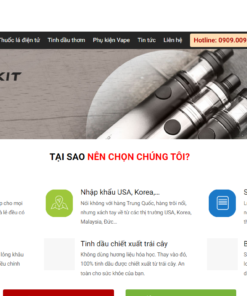 Website bán thuốc lá điện tử vape 2024