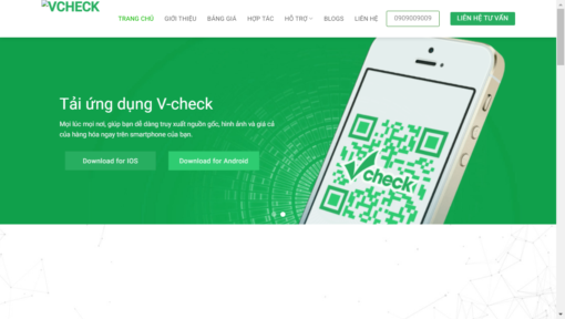 Website dịch vụ VCheck